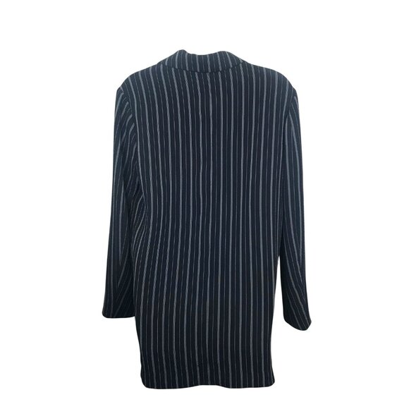 Wilfred Cherrelle Black & White Pin Striped Double Breasted Blazer Size S - Picture 6 of 8